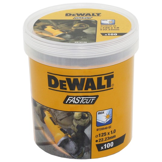 100 Tarcz metal 125x1mm INOX DeWalt+ rękawice -zdjęcie numer 4