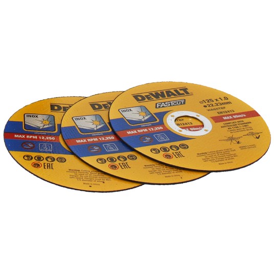 100x tarcza do metalu 125x1 INOX DeWalt+bezrękawni -zdjęcie numer 3