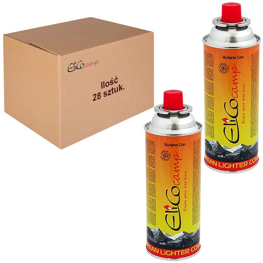 28x Nabój gazowy butan 393ml / 220g ELICOcamp -zdjęcie numer 1