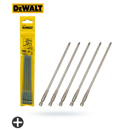 Bit PH2x153mmx4,5mm 5szt PR2 DeWalt do DCF6201 -zdjęcie numer 2
