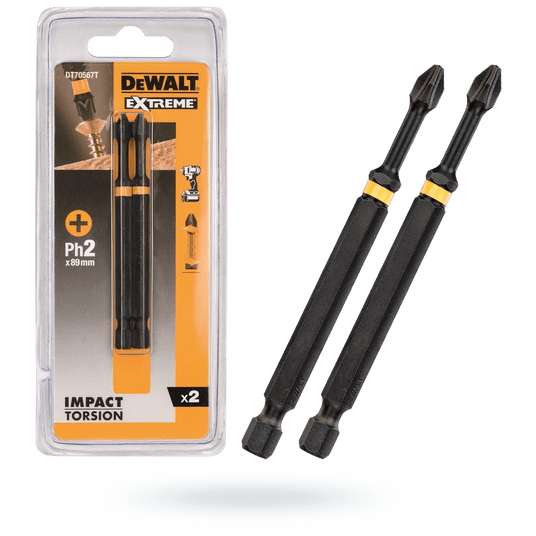 BIT udarowy PH2 x 85mm 2szt TORSION DeWalt -zdjęcie numer 1