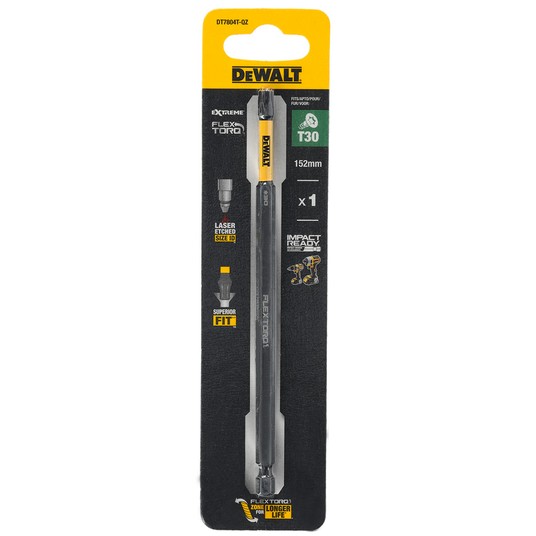 BIT udarowy T30 x 152mm TORSION DeWalt -zdjęcie numer 3