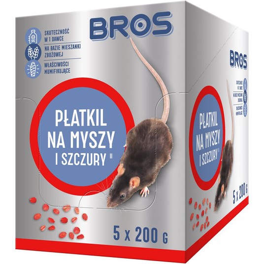 BROS płatki na myszy i szczury 1000g (5x200) -zdjęcie numer 1