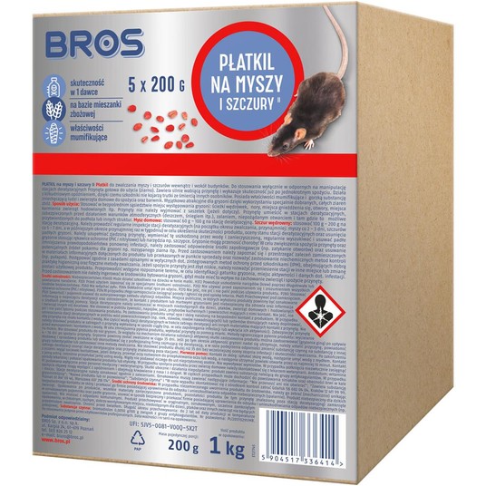 BROS płatki na myszy i szczury 1000g (5x200) -zdjęcie numer 3
