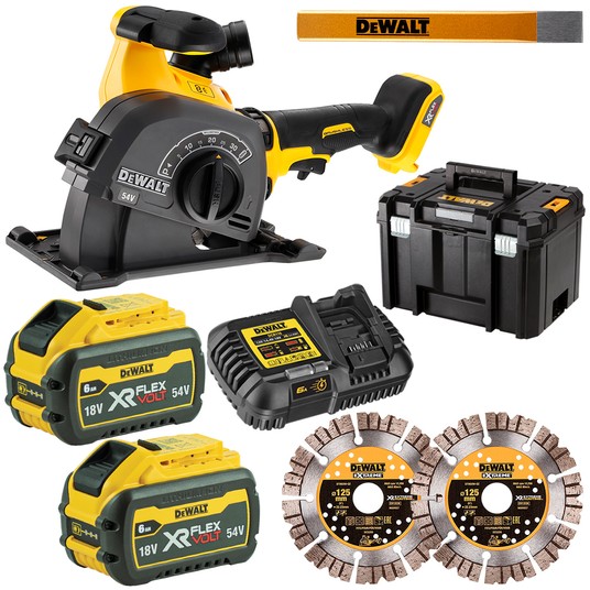 Bruzdownica 54V 125mm 2x6Ah TSTAK BL FLEX DEWALT -zdjęcie numer 1