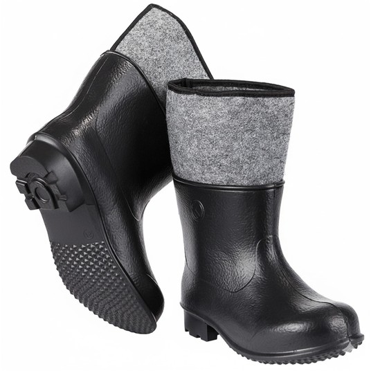 Buty gumofilce EVA 43 KOLMAX piankowe czarne -zdjęcie numer 2