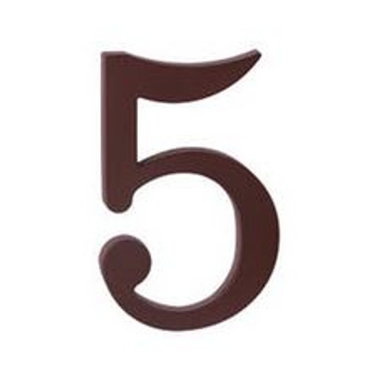 Cyfra brąz"5" 20cm -zdjęcie numer 1