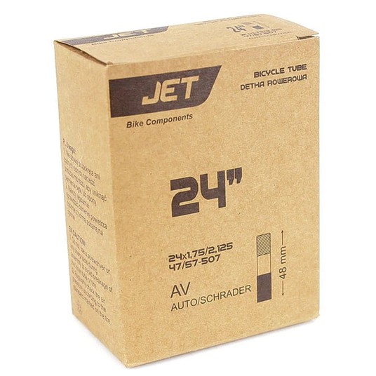Dętka 24x1,75-2,125 Schrader AV 48mm JET (50) -zdjęcie numer 3