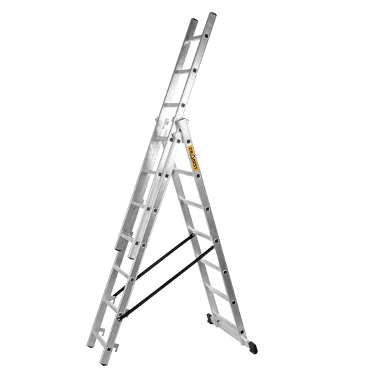 Drabina 3x 8 szczebli DW3 tłoczone -zdjęcie numer 3