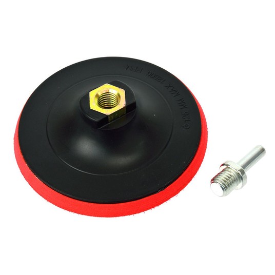 Euro dysk 125mm z rzepem M14 + trzpień 08501 -zdjęcie numer 2