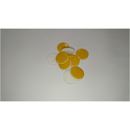 Filc samoprzylepny fi 25mm okrągły BIAŁY -zdjęcie numer 1