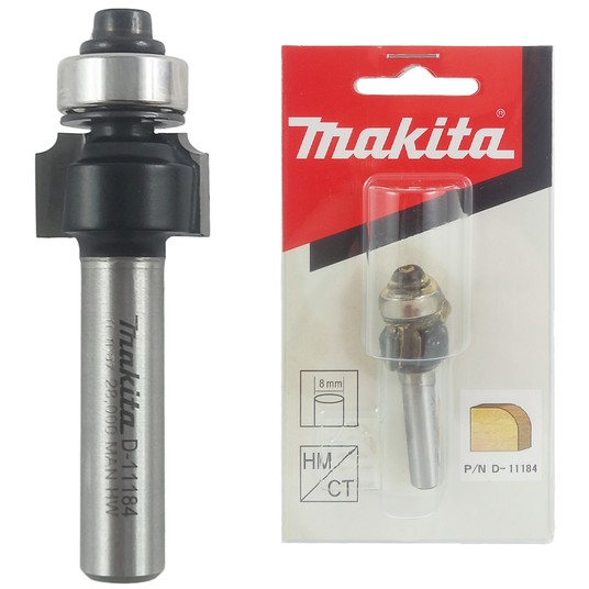 Frez krawędziowy 2R 8mm 16,7x9,5mm łożysko MAKITA -zdjęcie numer 1