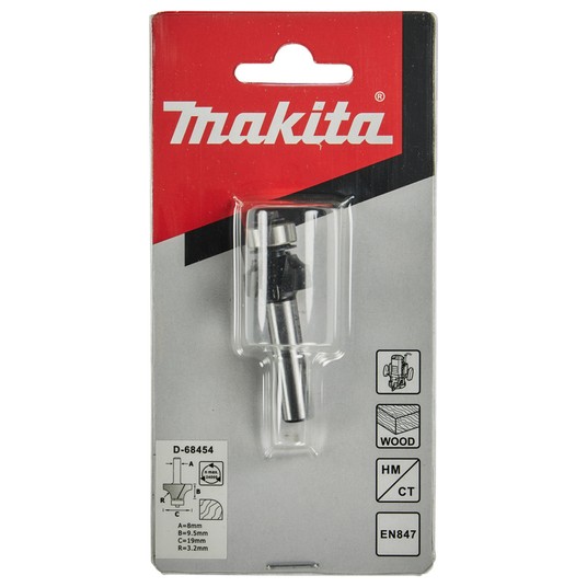 Frez krawędziowy 8mm 19x53,4mm z łożyskiem MAKITA -zdjęcie numer 6