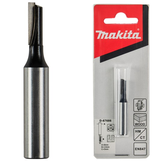 Frez prosty 8mm 5x13mm (1 ostrze) MAKITA -zdjęcie numer 1