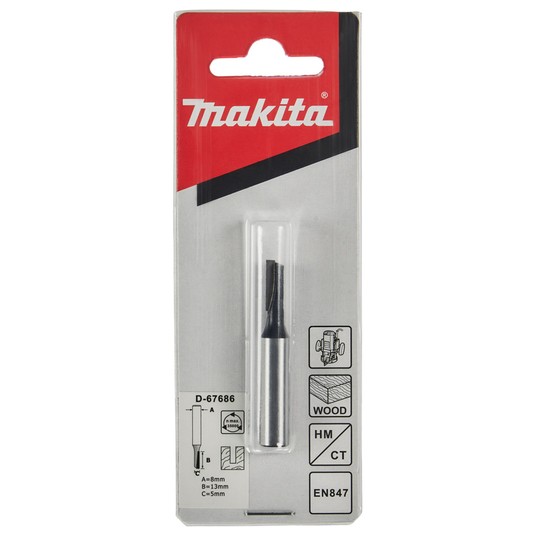 Frez prosty 8mm 5x13mm (1 ostrze) MAKITA -zdjęcie numer 4