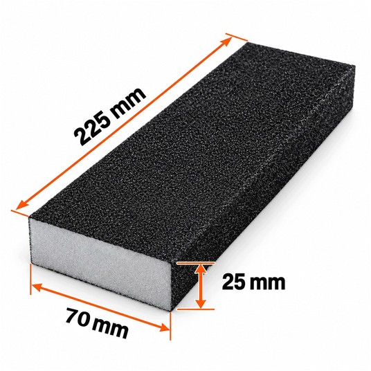 Gąbka ścierna gr 150 225x70x25mm (5) -zdjęcie numer 3