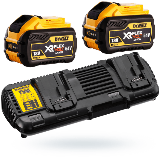 Ładowarka podw.+2 baterie DCB547 9Ah 18-54V DeWalt -zdjęcie numer 1