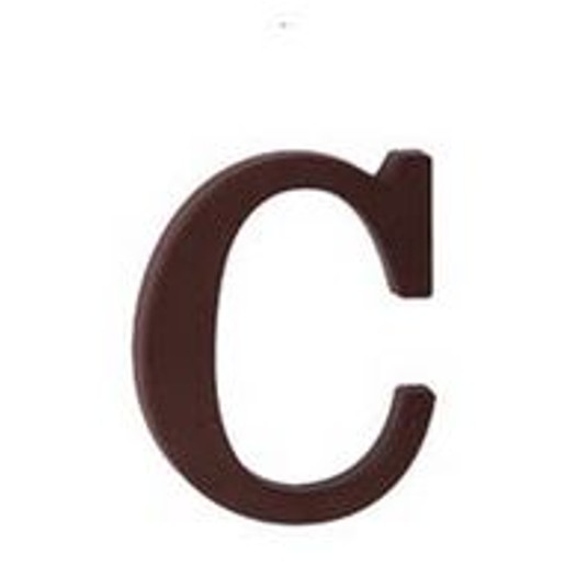 Litera PCV brąz "C" 10cm -zdjęcie numer 1