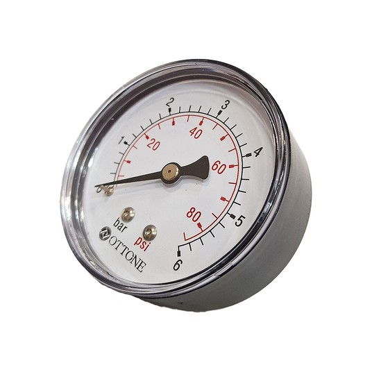 Manometr tarczowy fi 63mm 6bar gwint TYŁ 1/4" -zdjęcie numer 2