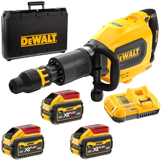 Młot udarowy 54V 3x9Ah SDS-MAX 27J BL FV DeWALT -zdjęcie numer 1