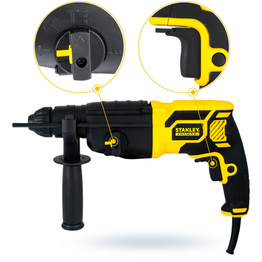 Młotowiertarka 750W SDS+ 1,8j kufe STANLEY FATMAX -zdjęcie numer 5
