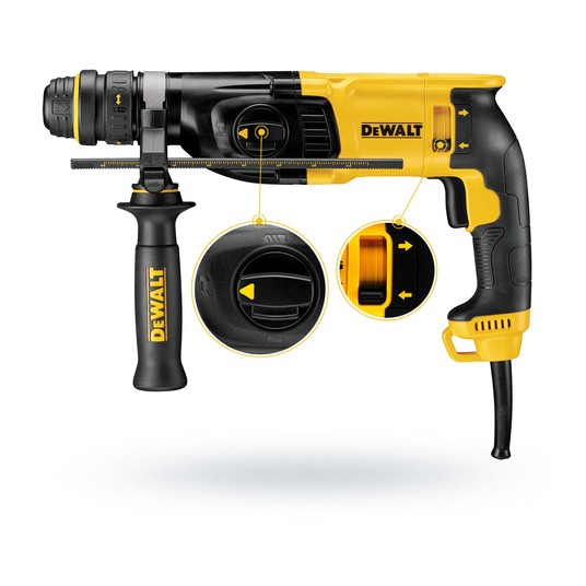 Młotowiertarka 800 W SDS+ 2,8j kufer+ akc DEWALT -zdjęcie numer 6