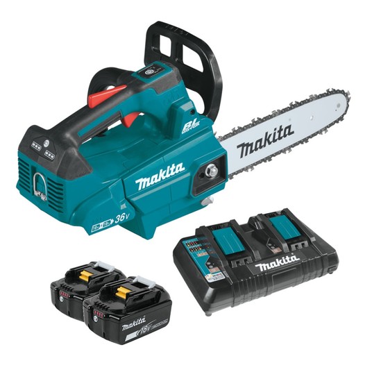 Pilarka łańcuchowa aku 36V 2x5Ah+DC18RD MAKITA -zdjęcie numer 1