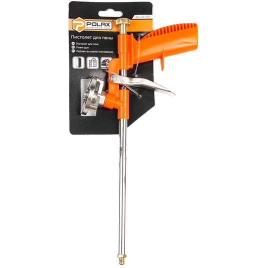 Pistolet do pianki montażowej metal. pomarań rączk -zdjęcie numer 6