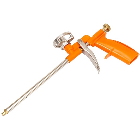 Pistolet do pianki montażowej metal. pomarań rączk -zdjęcie numer 1