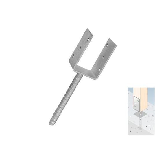 Podstawa słupa 81x325x120x5mm PS 80 U (6) -zdjęcie numer 1