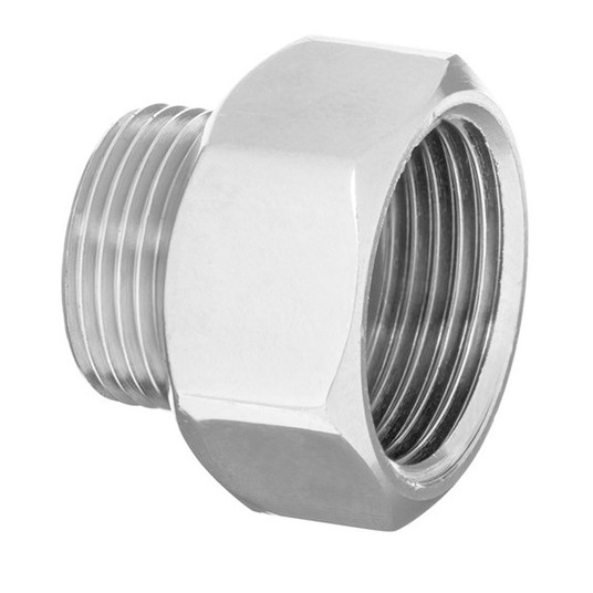Przedłużka chrom redukcyjna 3/8"GZ x 1/2" GW (10) -zdjęcie numer 1