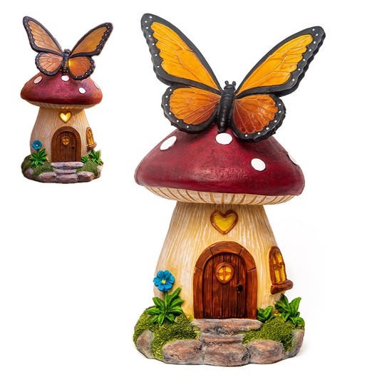 Solarna figurka ogrodowa – motyl na domku (12) -zdjęcie numer 1