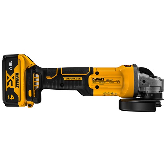Szlifierka 125/18V 2x 4Ah TSTAK BRUSHLESS DeWalt -zdjęcie numer 4