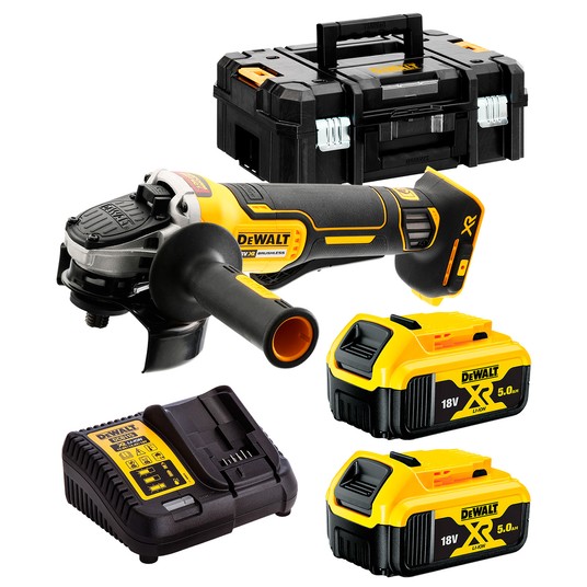 Szlifierka 125/18V 2x 5Ah TSTAK BRUSHLESS DeWalt -zdjęcie numer 1