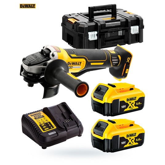 Szlifierka 125/18V 2x 5Ah TSTAK BRUSHLESS DeWalt -zdjęcie numer 2