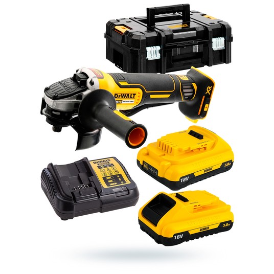 Szlifierka 125/ 18V 2x3Ah TSTAK BRUSHLESS DeWalt -zdjęcie numer 3