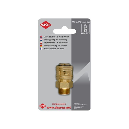 Szybkozłącze 1/4" GZ Euro AIRPRESS -zdjęcie numer 1