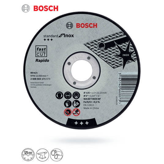 Tarcza do metalu 115x1,0 INOX BOSCH (25) -zdjęcie numer 2