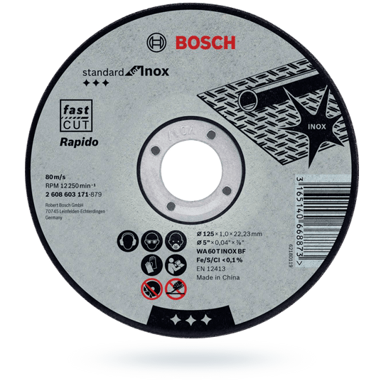 Tarcza do metalu 125x1,0 INOX BOSCH PRO (1szt) -zdjęcie numer 2