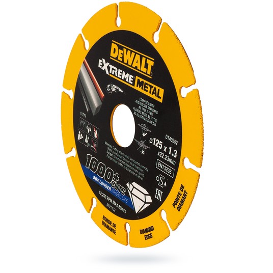 Tarcza do metalu 125x1,3 DIAMENTOWA EXTREME DEWALT -zdjęcie numer 4