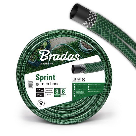 Wąż ogrodowy SPRINT 1/2" 30m zielony -zdjęcie numer 3