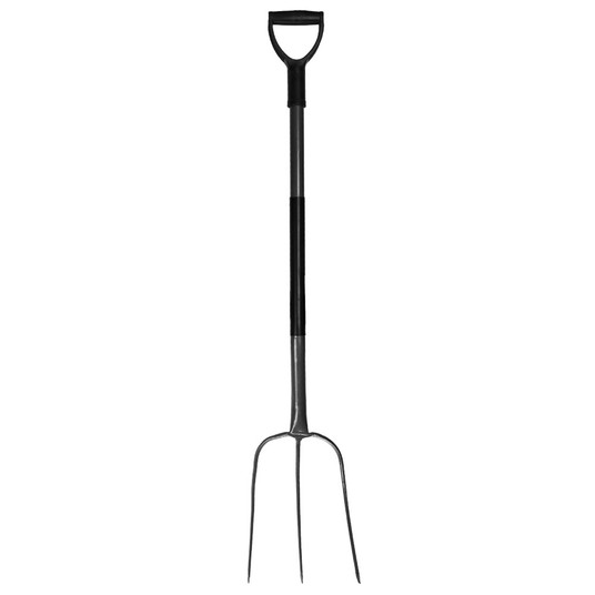 Widły 3 zębne trzon metal PROFESSIONAL szar-pom -zdjęcie numer 2