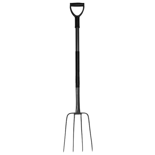 Widły 4 zębne trzon metal PROFESSIONAL szar-pom -zdjęcie numer 2
