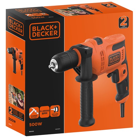 Wiertarka 500W udarowa 13mm BLACK&DECKER -zdjęcie numer 5