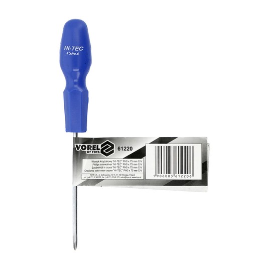 Wkrętak HI-TEC krzyżakowy ph 0x 75 [mm] (12) -zdjęcie numer 3