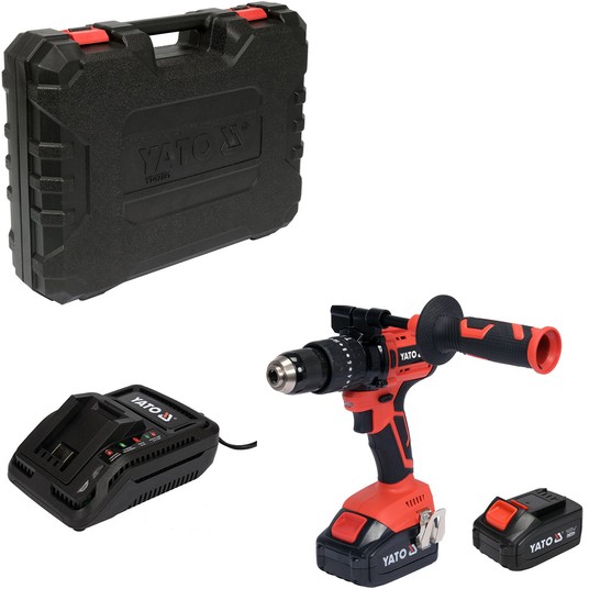 Wkrętarka 18V udar 75Nm 2x3Ah BRUSH kufer YATO -zdjęcie numer 1