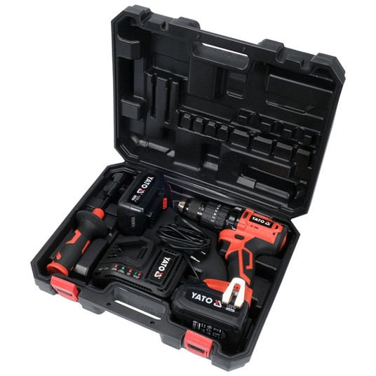 Wkrętarka 18V udar 75Nm 2x3Ah BRUSH kufer YATO -zdjęcie numer 8