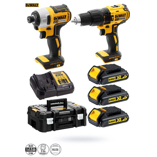 Wkrętarka DCD778 + zakr DCF787 18V 3x1,5Ah DEWALT -zdjęcie numer 2