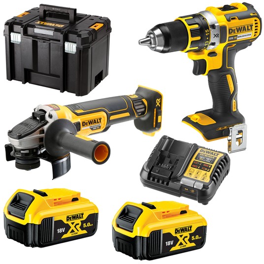Wkrętarka DCD790 + szlifierka DCG405 2x5Ah DEWALT -zdjęcie numer 1