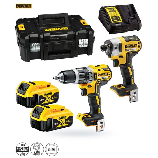 Wkrętarka DCD796+zakręt DCF887 2x5Ah TSTAK DEWALT -zdjęcie numer 2